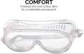 Multi-Purpose Adjustable Band Eye Safety Goggles in White - Comfortable, Anti-Impact, Waterproof Eye Protection. 