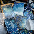 Panda Online Multi-material Laser Star Moon Material Paper Glass Star Moon Series Diary Diy Decorative Sulphate Paper. 