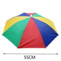 Foldable Umbrella hat Stylish Waterproof Portable Sunshade cap Outdoor Foldable headwear for Camping  Beach Outdoor activities Sun protection. 