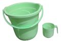 Bathroom Bucket 20 Liters with Mug Thick Plastic. 