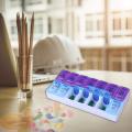 14 Grids 7 Days Weekly Pill Case Medicine Dispenser Pill Box Splitters. 