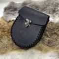 Retro Belt Waist Bag Compact Metal Buckle Hangable Medieval Money Pouch Medieval Unisex PU Leather Coin Bag for Costume. 