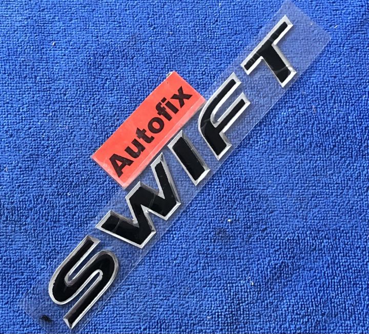 Suzuki Swift rear PVC Sticker Black n Silver 01 PC | Daraz.pk