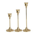 3Pcs Vintage Metal Candle Holder Set | Retro Candlestick Stand for Home Decor, Dining Table & Wedding Decoration. 