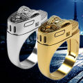 Men Fashion Ring Personalized Alloy Circlet Lustrous Jewelry Gift. 