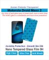 Motorola Droid Maxx 2 - Pack of 2 - Screen Protectors - Best Material - 1 Nano Glass & 1 Jelly. 