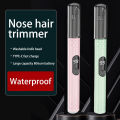 USB Rechargeable Portable Mini Power Display Waterproof Electric Nose Hair Trimmer For Men And Women. 