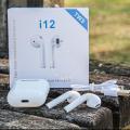i 12 TWS Airpdos  original 5.0 Version  With SENSOR TOUCH Earpods High Quality Mini Universal Dual Pair Bluetooth Earbuds Sport Stereo With Charging box. 