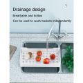 Kitchen Storage Trolley, Plastic Serving Rolling Cart Basket Tray with Wheels, for Bedroom Bathroom Office. 