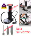 Foot and hand Air Pump with Air Pressure Gauge Fast & Portable Car Bike Cycle Foot Air Pump inflator. 