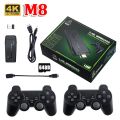 M8 HDMI Game Stick Lite Console – 64GB, 2.4G Wireless Controllers, 4K, 20,000 Retro Games, Plug And Play. 