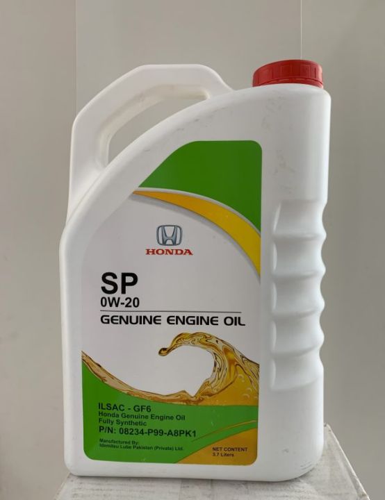 Honda Genuine SP 0W-20 Engine Oil – 3.7L | Fully Synthetic | Fuel Efficient | For Petrol Engines
