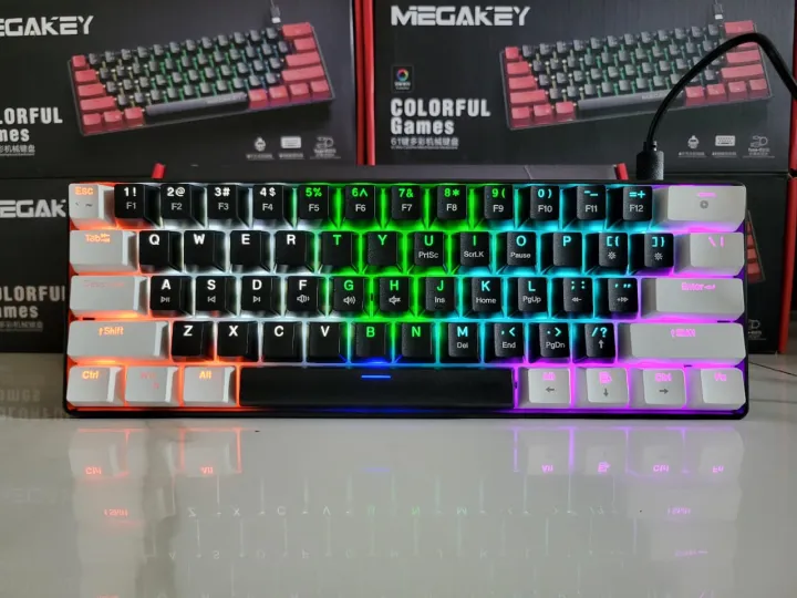 Gaming%20Keyboard%20Megakey%20Wired%20Gaming%20Keyboard-%2061%20Keys%20Compact%20Mechanical%20Keyboard,%20with%20RGB%20lights%20Double%20Shot%20Keycaps%20with%20LED%20Backlit,%20blue%20Switch-Black%20colour%20-%20Image%203