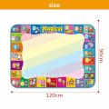 Water Drawing Doodle Mat For Kids Large Size 120x90cm Magic Aqua Writing Painting Mats Board With 3 Magic Pens Educational Toys Gifts For Toddlers Boys Girls. 