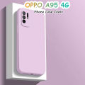Original For OPPO A95 4G Silicone Full Cover Case Solid Color Phone Case Cover. 