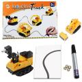 MAGIC PEN INDUCTIVE CAR TANK TRUCK DOODLE MARKER TOY AUTOMATIC FOLLOW-LINE. 
