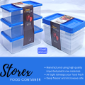 Storex Food Storage Containers, BPA Free, Microwave Safe, Freezer Safe, Durable Plastic Lunch Box for Leftovers. 