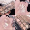 Miss Lara Love you so much 10-Colors Eyeshadow Matte Fine Glitter Eyeshadow Palette & Makeup MS-85. 
