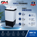Washing Machine GMW-720 | Medium Capacity | Durable & Efficient. 