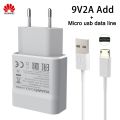Original Huawei Fast Charger Adapter 5V 9V 2A Micro Type-C Cable For Huawei P8 P9 Plus Lite Honor 8 9 Mate 8 10 Nova 2 2i 3 3i. 