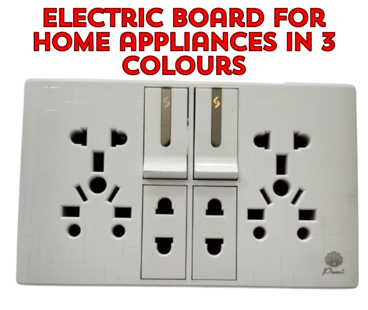 Universal 5-in-1 Multi Plug Socket: Double China Fitting with Switch Board