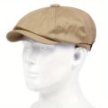 Retro Spring and Autumn Casual Fashion British Octagon Hat Men Cap Beret Men Trend Female Newsboy Hat. 