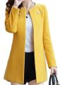 long  cotton wool coat Women's Relaxed-Fit Water-Resistant Trench Coat. 