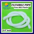 Flexible Pipe AC Drain Pipe Flexible Pipe for Solar System wires Split AC Out Water Drain Pipe Pure ABS plastic (Size 1'' inch). 