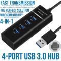 USB 3.0 Hub 4 Ports High Speed usb 3.0 port Hub Splitter Fast Data Transfer USB Hub Extender Extension Connector Compatible Windows PC / Mac / Surface Pro / Laptop / Printer / Mobile HDD / LED Light USB HUB. 