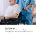Men Urinal Male Urination Device Funnel Urine Bag for Elderly Bedridden Patient 1000ml. 