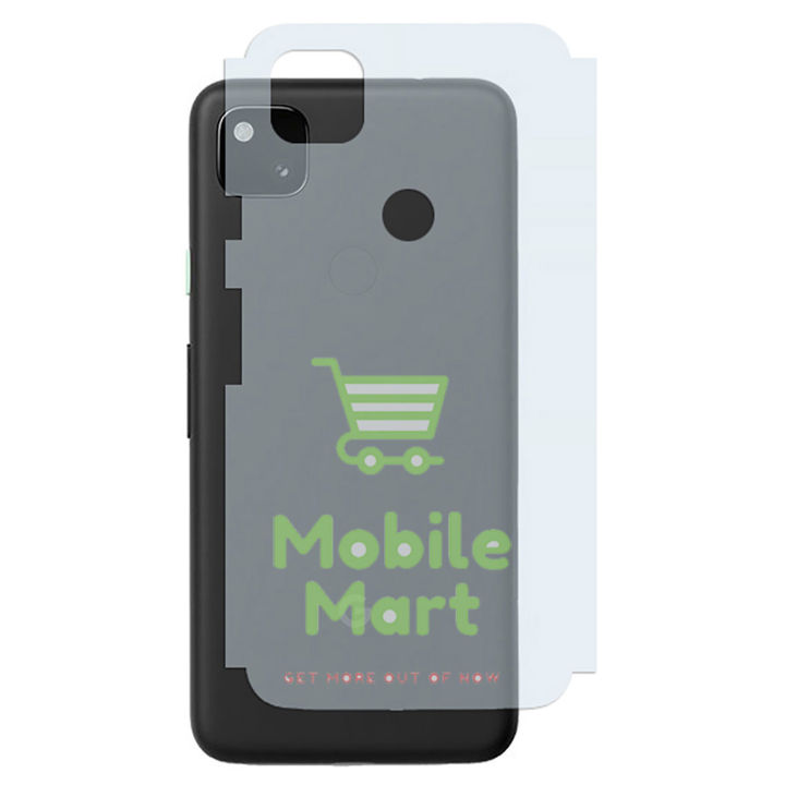 Apgo - Pellicola Adesiva Posteriore In Vinile Per Google Pixel 4a - Nero Opaco