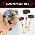 Rubber Mallet Tile Setter Wood Handle Rubber Hammer. 