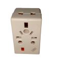 Multi Plug Adapter with Light & Fuse – 3 Way Power Socket | Universal Plug Converter for US, UK, EU, AU – Type G 13A Multi Socket with Round Pin Support. 