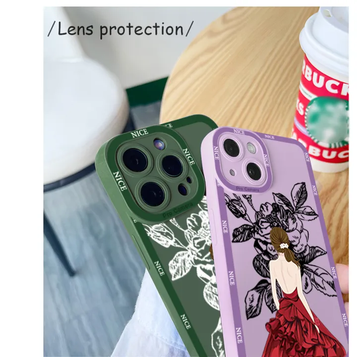 DEL%20for%20iPhone%2012%20Pro%20Max%20Back%20Cover%20Beautiful%20Girl%20Party%20Dress%20Phone%20Case%20Soft%20Rubber%20Camera%20Protection%20Design%20Mobile%20Cover%20-%20Image%207