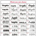 *Arabic Font English Font Name Your Necklace Stainless Steel Pendant fascinating pendant name necklace Women Fashion necklace. 