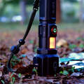 Super Bright Led flashlight torch waterproof Metal Body with 1 kilometer range For Home & Outdoor Work and safety light. 