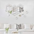 Imported Acrylic Hexagon wall decor Mirrors 3D wall mirrors 4x4 inches per hexagon (1 TO 60 PIECES). 