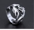 Korean Style Domineering Personalized Dragon Ring Men's Dragon Pattern Ring Fashion Retro Alloy Ring Trendy Men's Punk Jewelry. 