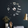3D Wall Clock Creative DIY Wall Clocks -Removable Art Decal Mirror Stickers Living Room Home Decor Self Adhesive Hanging Watch. 