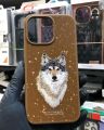 100% original polo Santa Barbara savanna series snow leopard panther tiger lion case in genuine leather and 3d embroidery for iPhone 15 series casemart. 
