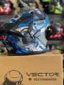HELMET VECTOR VT-254 FLIPUP - DUAL VISOR - DOT APPROVED. 