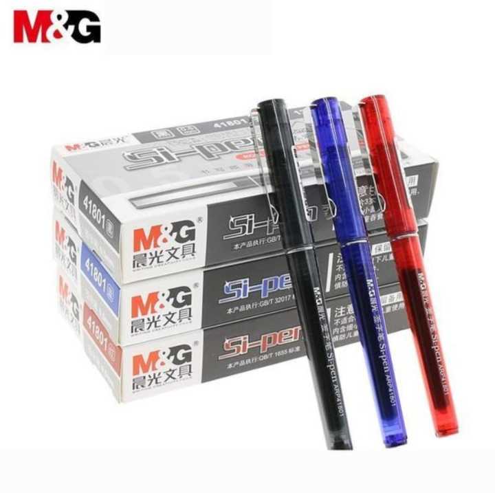 M&G Liquid Roller Pen 0.7mm Needle Tip Black/Blue/ S7 Series Quick Drying Rollerball Pen- Pack of 6 and Pack of 12
