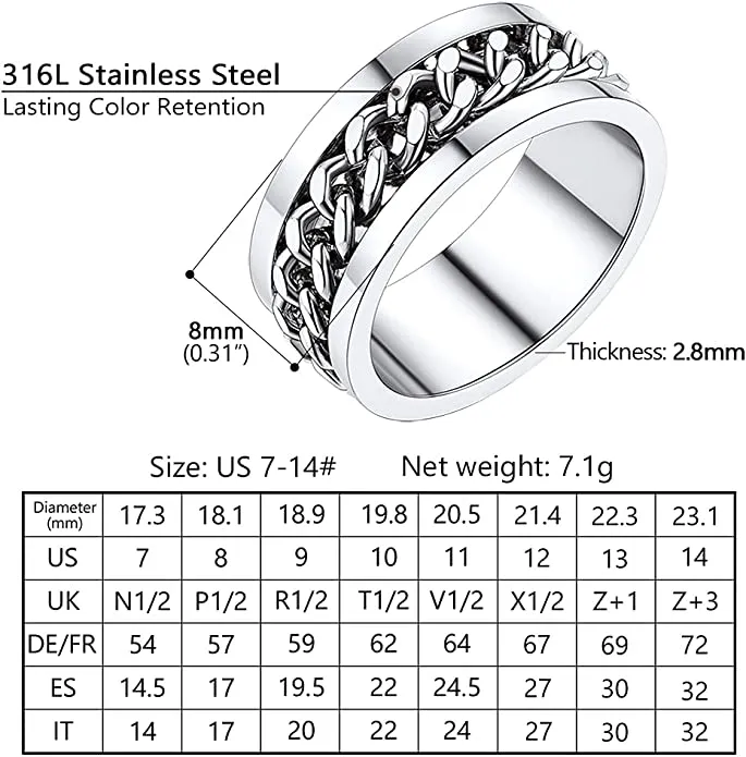Spinner%20Ring%20Chain%20Ring%20Silver%20Stainless%20Steel%20For%20Men-Boys%20-%20Image%205