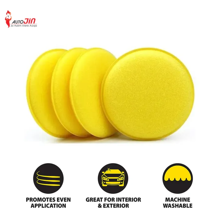 5pcs%20Foam%20Applicator%20Pads,%20Super%20Soft%20Car%20Cleaning%20Yellow%20Round%20Car%20Foam%20Sponge%20Foam%20Applicator%20Pad%20Washing%20Foam%20Sponge%20Cleaning%20Tool%20for%20Car%20Microfiber%20Sponge%20-%20Image%202