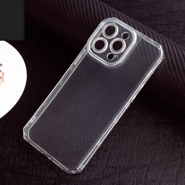 iPhone 14 Pro New Transparent Back Cover Soft Diamond Cut Four - Main Image