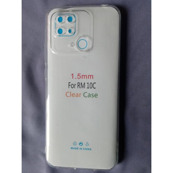 For Redmi 10c  Soft Slicone Transparent Flexible and Camera Protection Back Cover