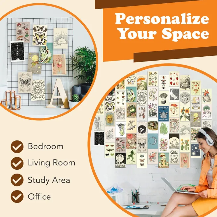 50PCS%20Vintage%20Wall%20Collage%20Kit%20Aesthetic%20Pictures%20Room%20Decor%20for%20Bedroom%20Aesthetic%20,%20Wall%20Art%20-%20Image%204