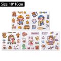 Kawaii Anime Sanrio Transparent Sticker Cartoon Cute Cinnamoroll Kuromi Melody Sticker Goo Card Stationery Handbook DIY Decals Waterproof PVC Self-Adhesive Stickers. 