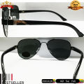 Aviator Sunglasses for Men and Women Rai Don Aviation Military Style Aviator Sungasses with 100% UV400 Protection Sunglasses Black Frame Black Lense Black Legs. 