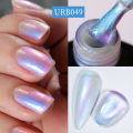 UR SUGAR 7ml Auroras Rubber Base Gel Nail Polish Blue Glitter Sparking Soak Off UV LED Nails Art Gel Varnish. 